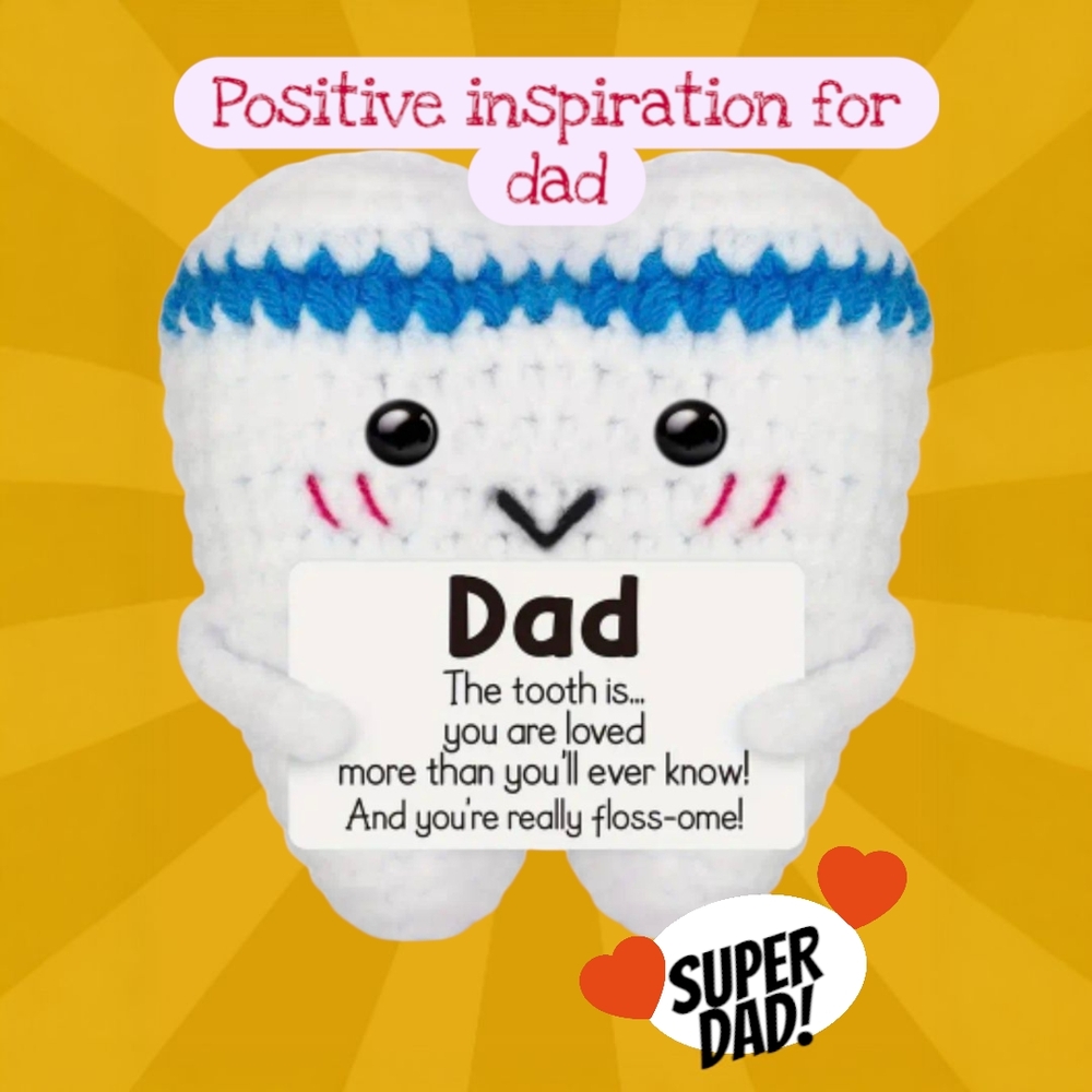 Positive Plush Tooth For Dad